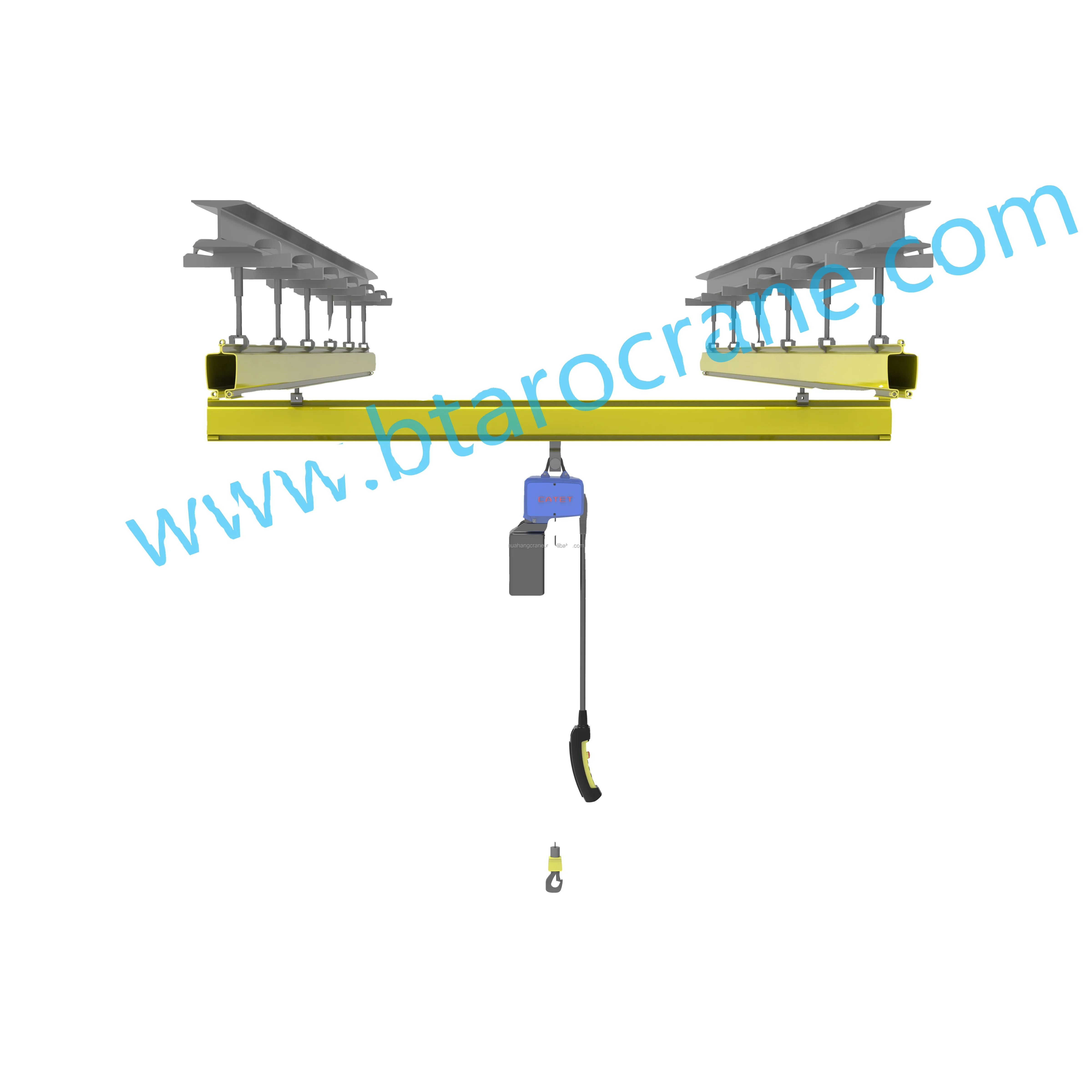 Free standing lifting equipment steel structure 1000kg kBK flexible monorail suspension crane running trolley suspend type