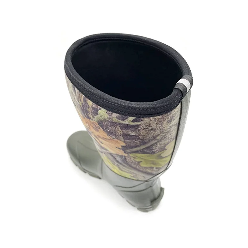 
Cheap and high quality top rated waterproof camouflage hunting boots winter insulated rubber boots 