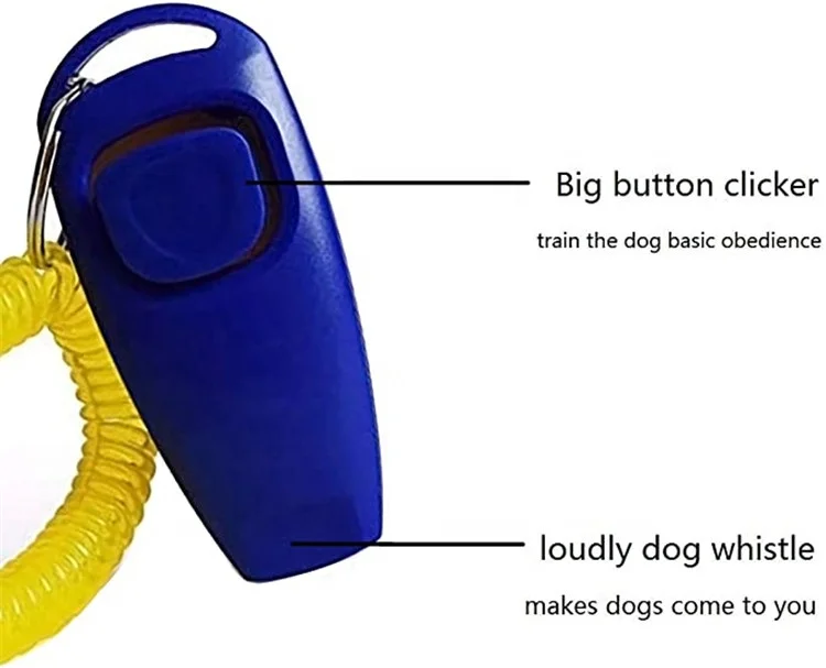 Лидер продаж на Amazon тренажер для домашних животных Clicker с пластиковым браслетом пружине обученные собаки помогут им развивать хорошие