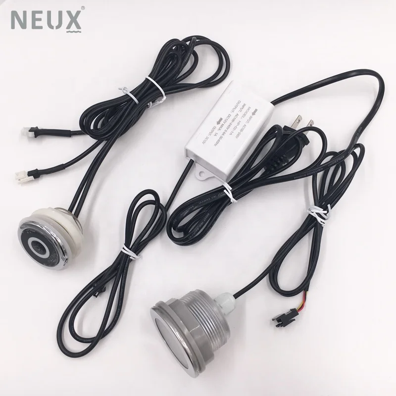 Waterproof  LED 7 Colors Whirlpool Bathtub Light with Controller And Transformer