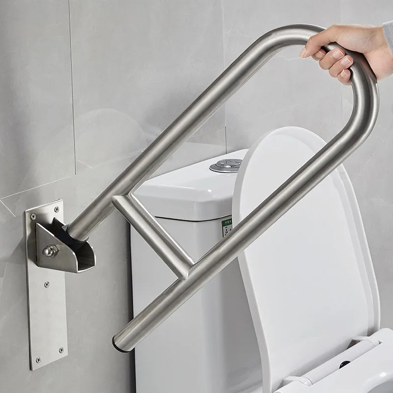 Аксессуары для ванной комнаты щетка туалета складная раскладная поворотная ручка из нержавеющей стали пожилых
