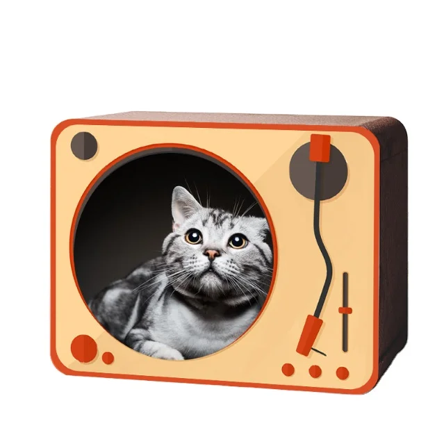 Tv Series Cat Scratching Board Cat Nest One Wear-Resistant Not Fall Off Chips Multi-Function Vertical Pet Toys Supplies