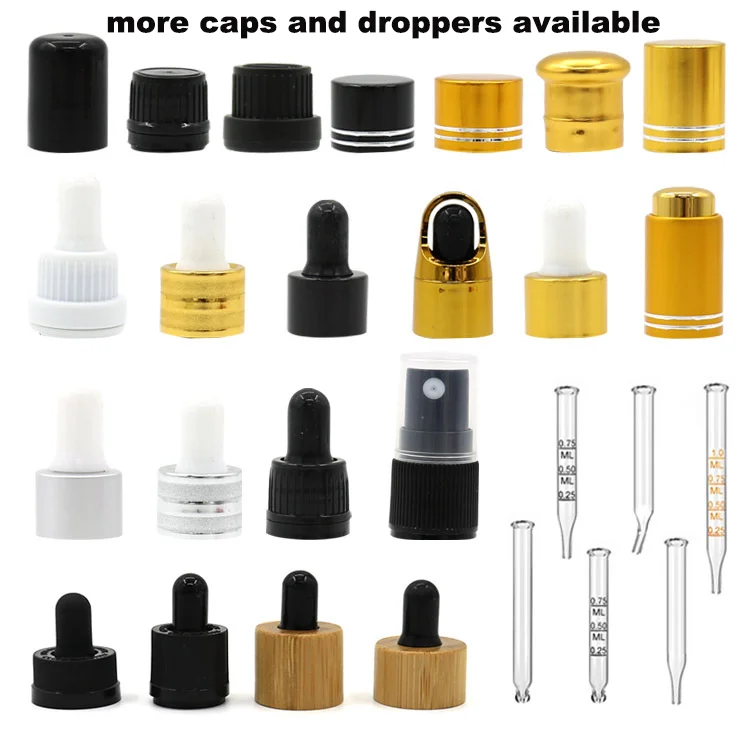 5 10 15 20 30 50 100Ml Matte Dropper Glass Hair Care Bottles Ampoule Essential Oil Bottle