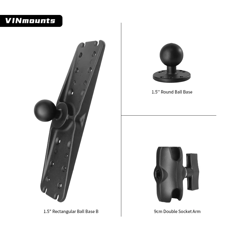 Hot sales 1.5 Inch Ball Head Bracket Mount support radar fish finder for agricultural equipment
