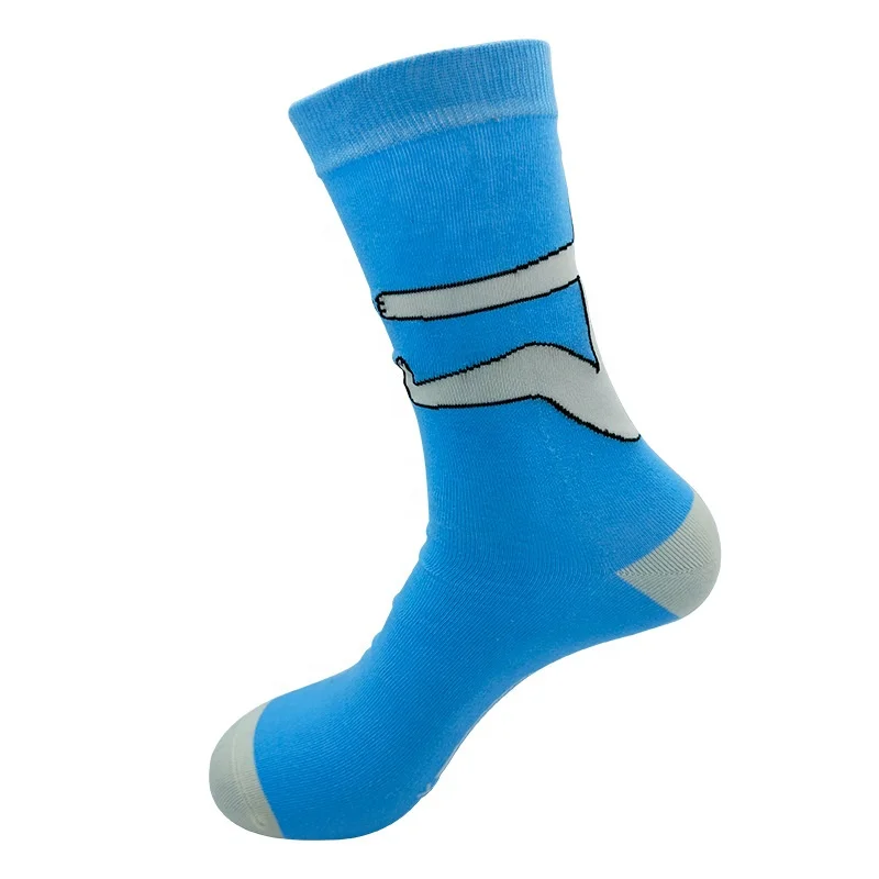 Wholesale Cotton Jacquard Custom Design Socks Colorful Festival Crazy Funny Crew Happy Socks for Women Men