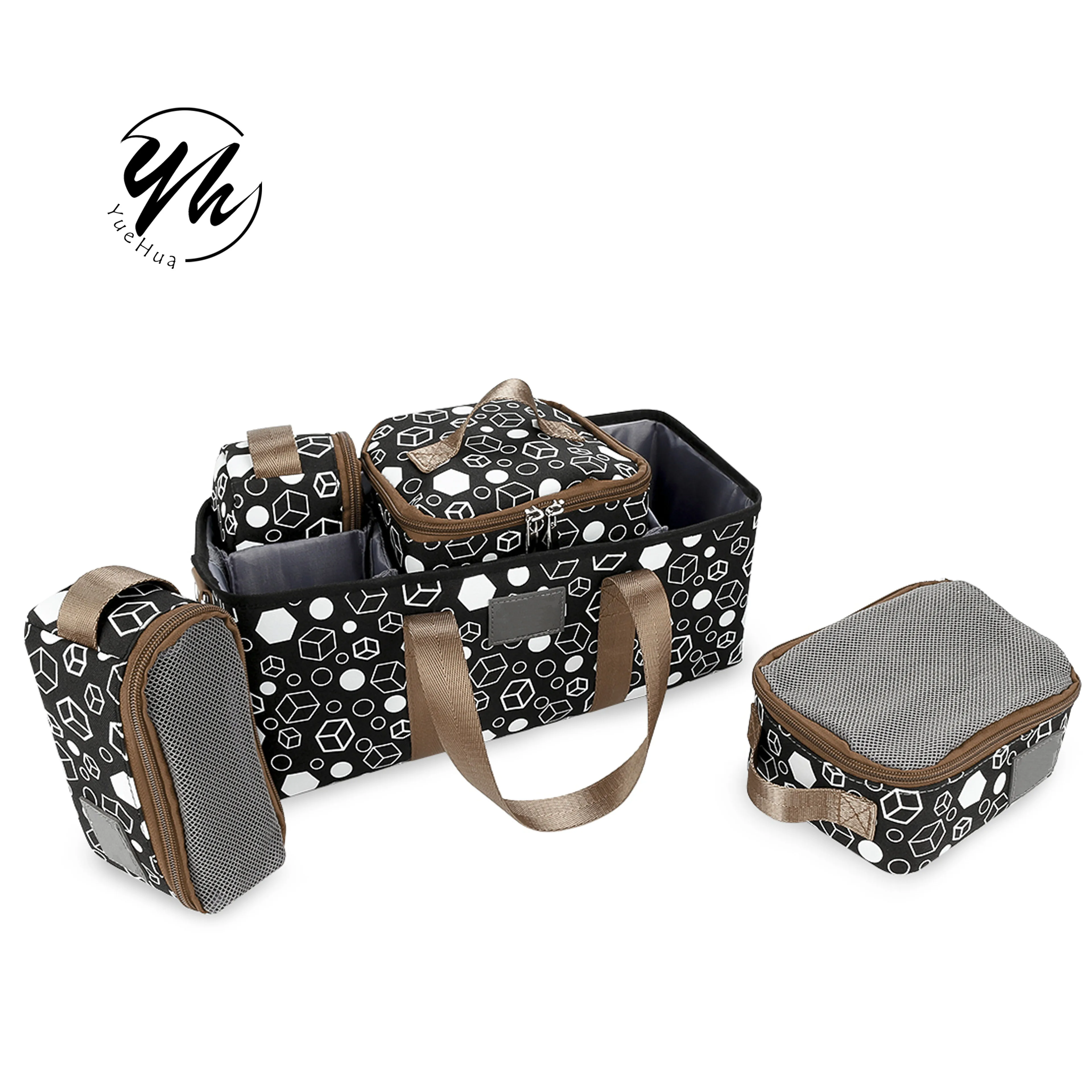 Factory Wholesale Mummy Diaper Tote Bag  Custom OEM Foldable Baby Stroller Organizer