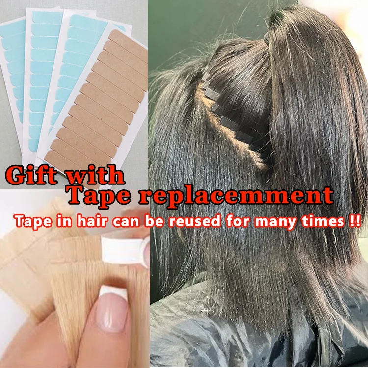 Vietnamese raw hair Tape in Hair Extensions kinky straight tape in human hair extensions