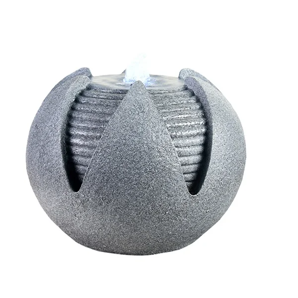 Polyresin indoor buddha fountain with ball