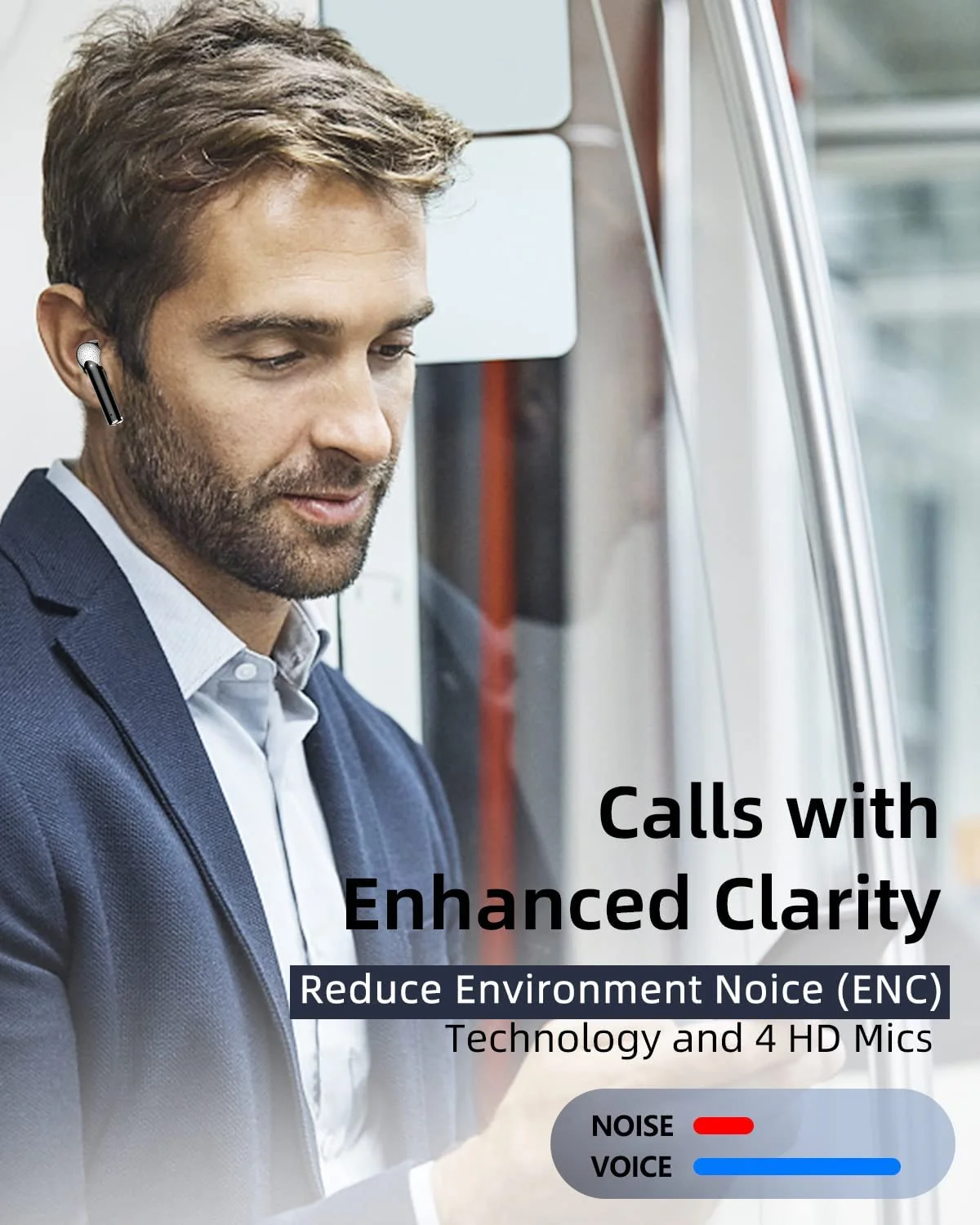 Hot Free Sample Waterproof Sports Mini In Ear Buds BT 5.3 Noise Cancelling Earbuds  Touch J8 Pro True Wireless Stereo Earphone