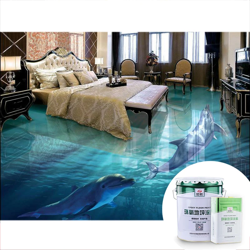 Высококачественная самовыравнивающаяся эпоксидная смола для пола 3d, краска для пола, химикаты, эпоксидная 3d краска для пола