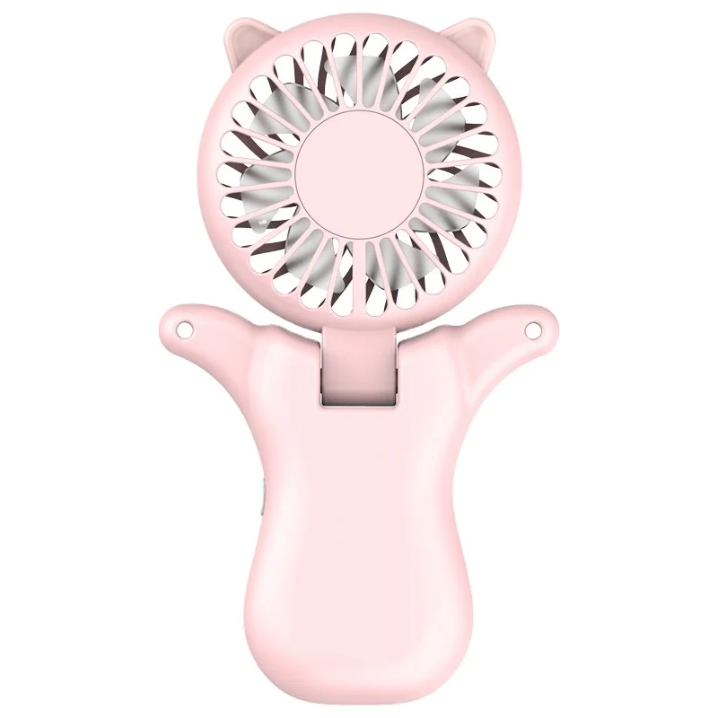 Rotating Fan Mini Portable USB Rechargeable Fan  Cooling Folding Electric Fan for Outdoor