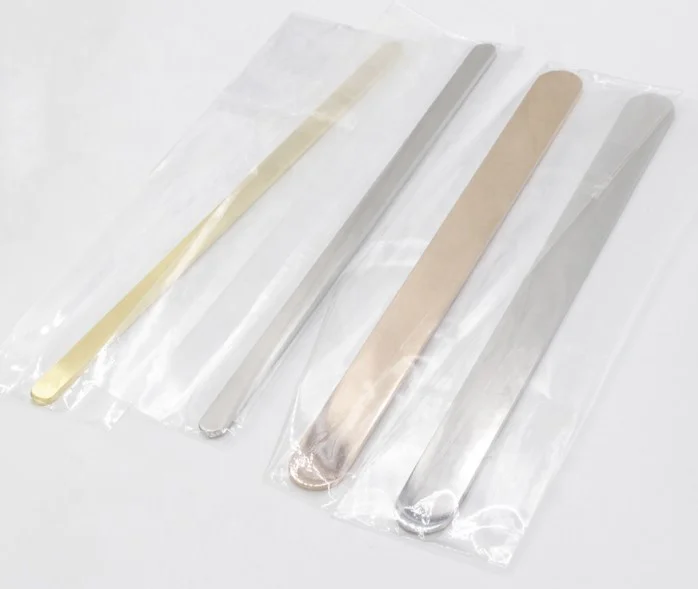 Fashion rectangle blank stamping DIY C open stainless steel bangle