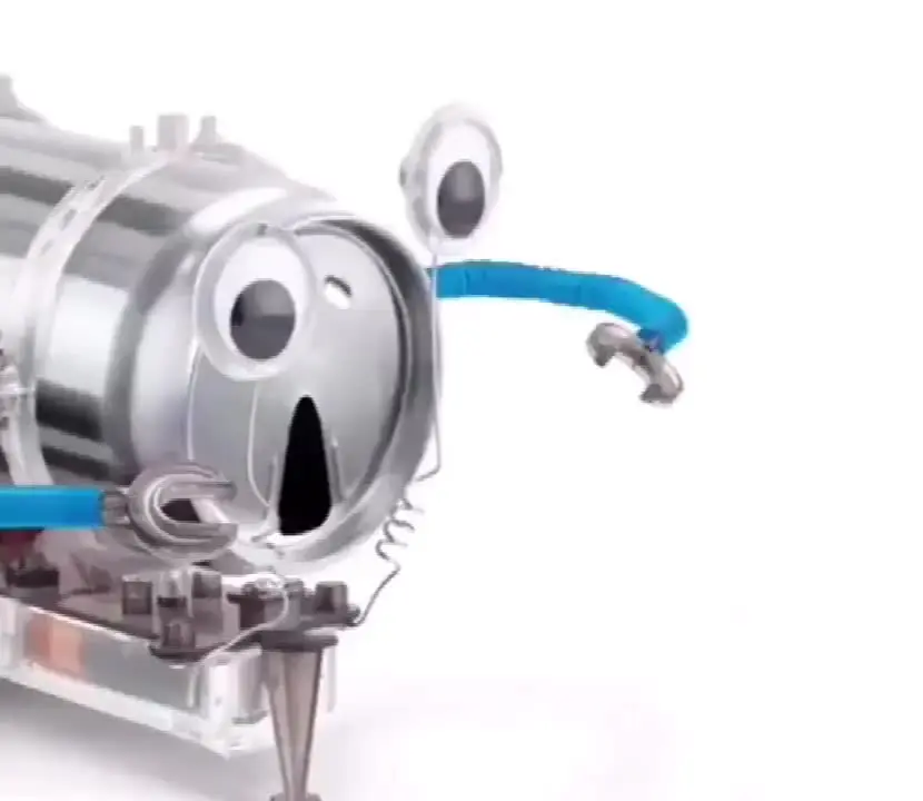 Творческий стержень питания DIY Жестяная Банка научный робот для детей