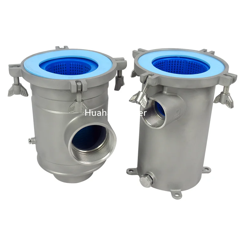 Factory Stainless Steel Sea Water Filter Housing Industry Highly Corrosion Resistant  Water Filter Strainer for Water Treatment