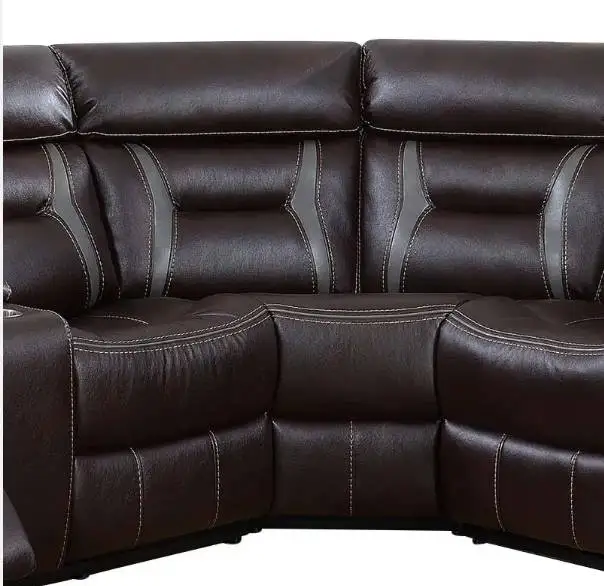 Modern Living Room Electric Sofa Recliner Leather Sectional Recliner Zero Reclinable Sofa Set Customized Wood