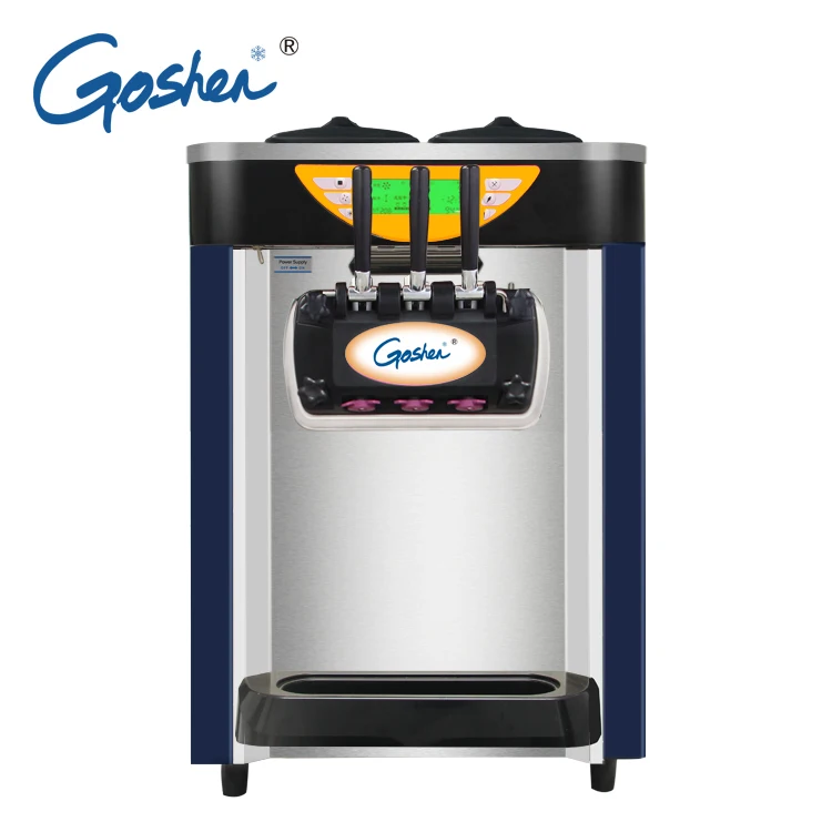 GuangZhou Goshen Self Cleaning 10 Years No Complaint Products Soft Ice Cream Maker Machine