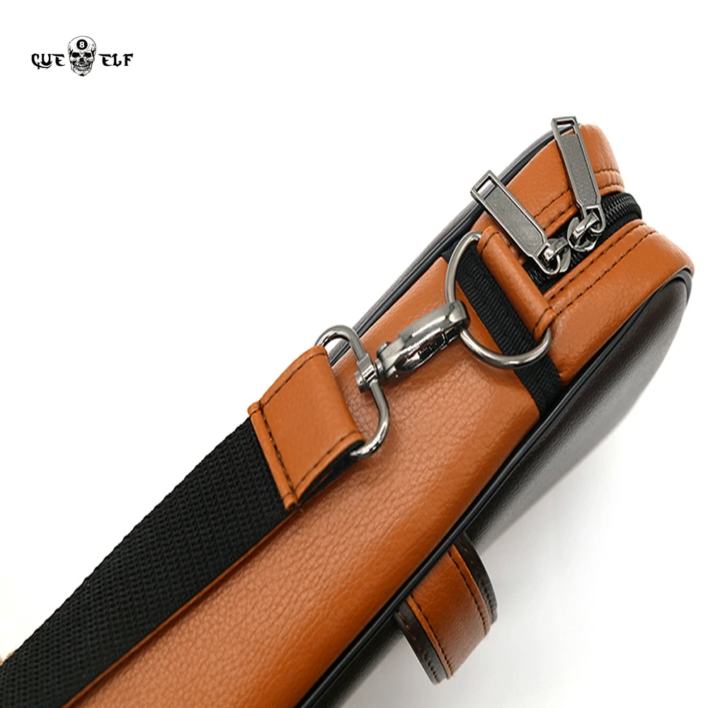 Cueelf  2 Butts*4 Shafts Carom Stick Case / 6 Holes Billiard Case/ Carom Cue Case Carry Case