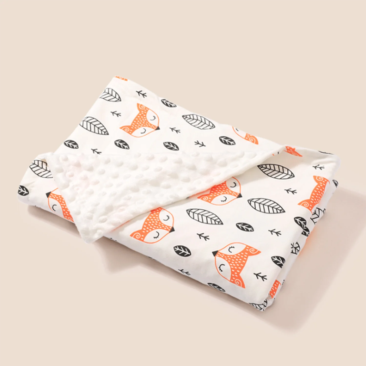 
Custom printed newborn baby soft minky blanket 