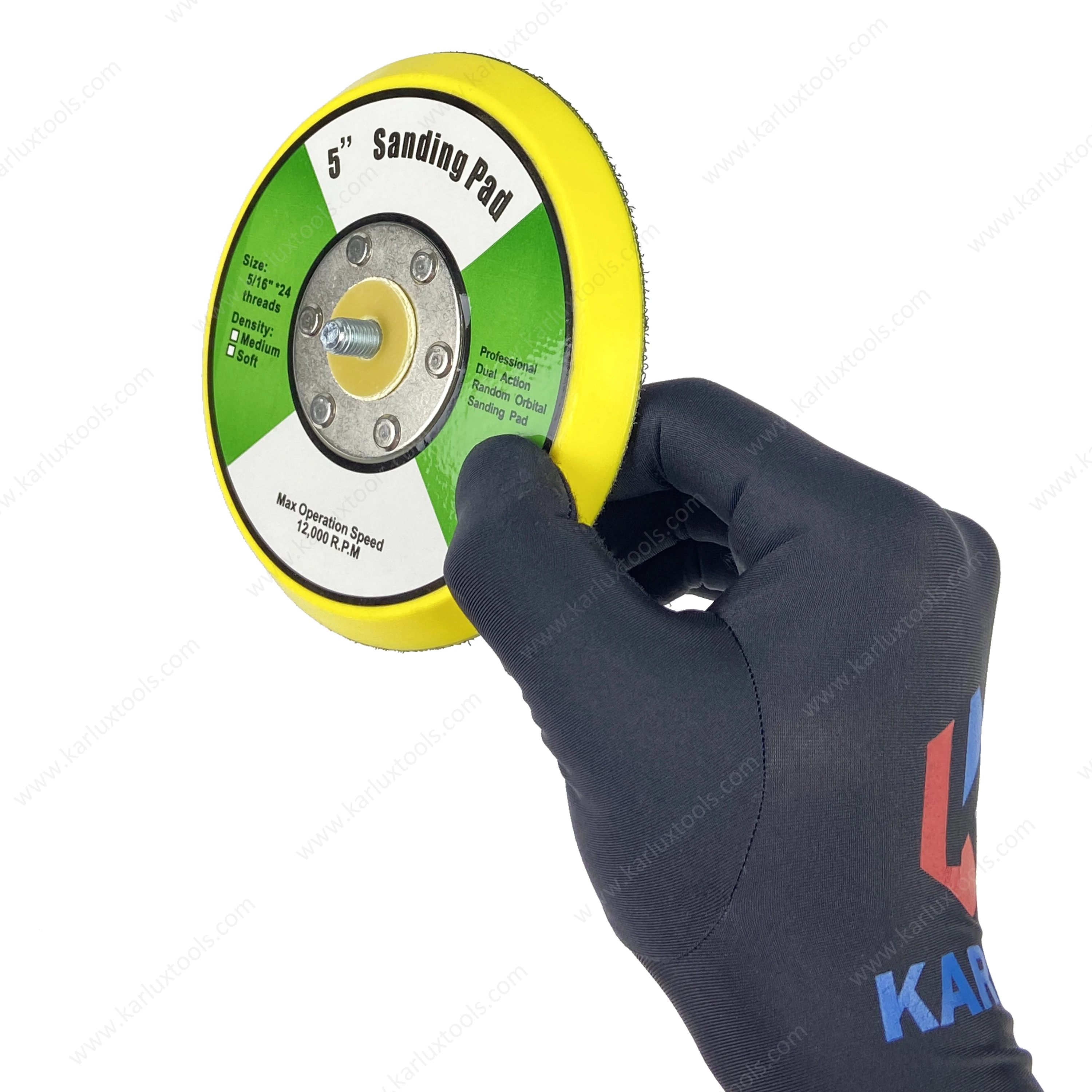 5 Inch Round Hook and Loop Backing Pad Sander Pad Replacement Pad,125mm Sanding Pads for High Speed Polishing, Buffing Sander