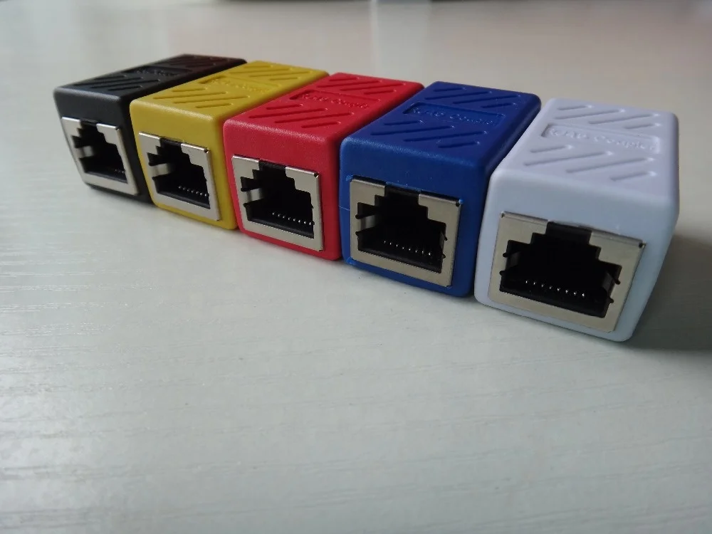 RJ45 разъем Cat7/6/5e Ethernet адаптер 8P8C Сетевой удлинитель кабель-удлинитель для кабель женский