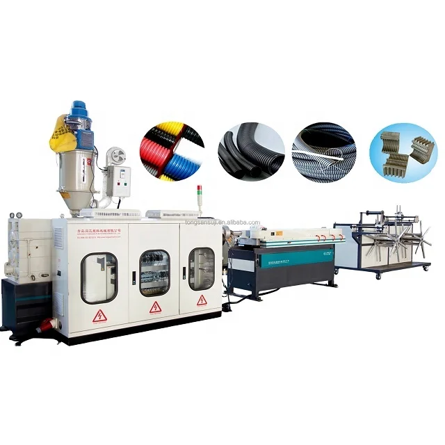 Single wall corrugated pipe making plastic extruder machine