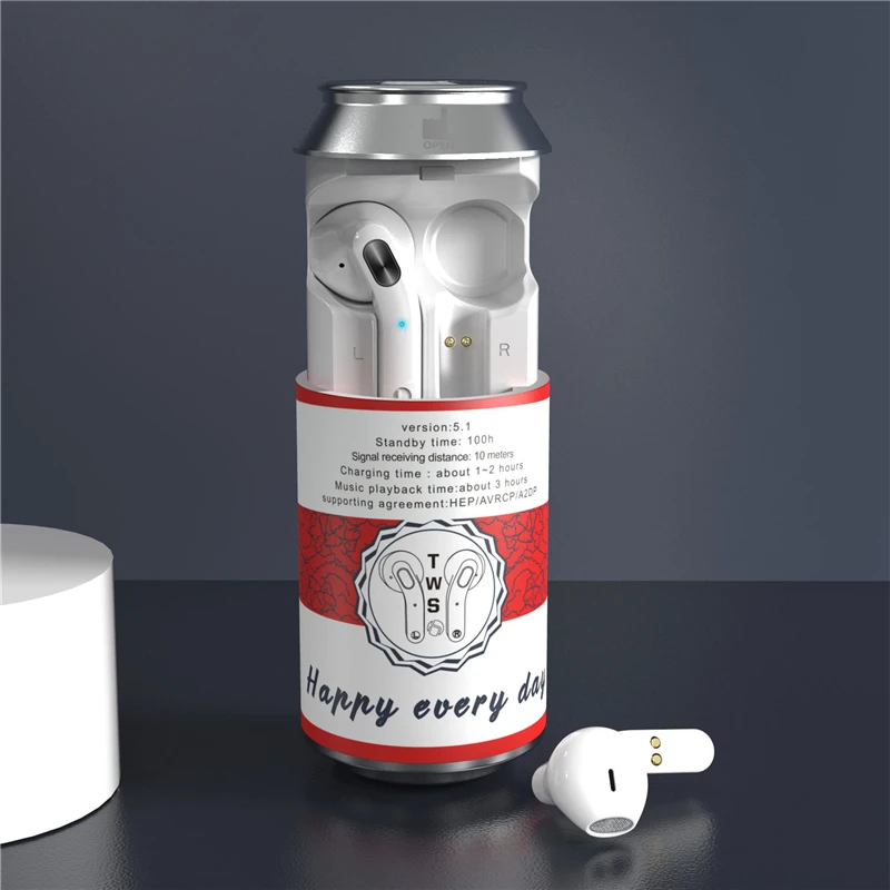 
2020 new creative tws earbuds H35T true wireless hanging earphone sports gaming earplug cool headphones with cans charging bin 