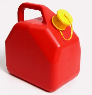HDPE 5L Plastic Gasoline Jerry Can Portable Fuel Tank Red Gasoline Container Plastic Supplier Oil Storage Plastic Gallon Barrel