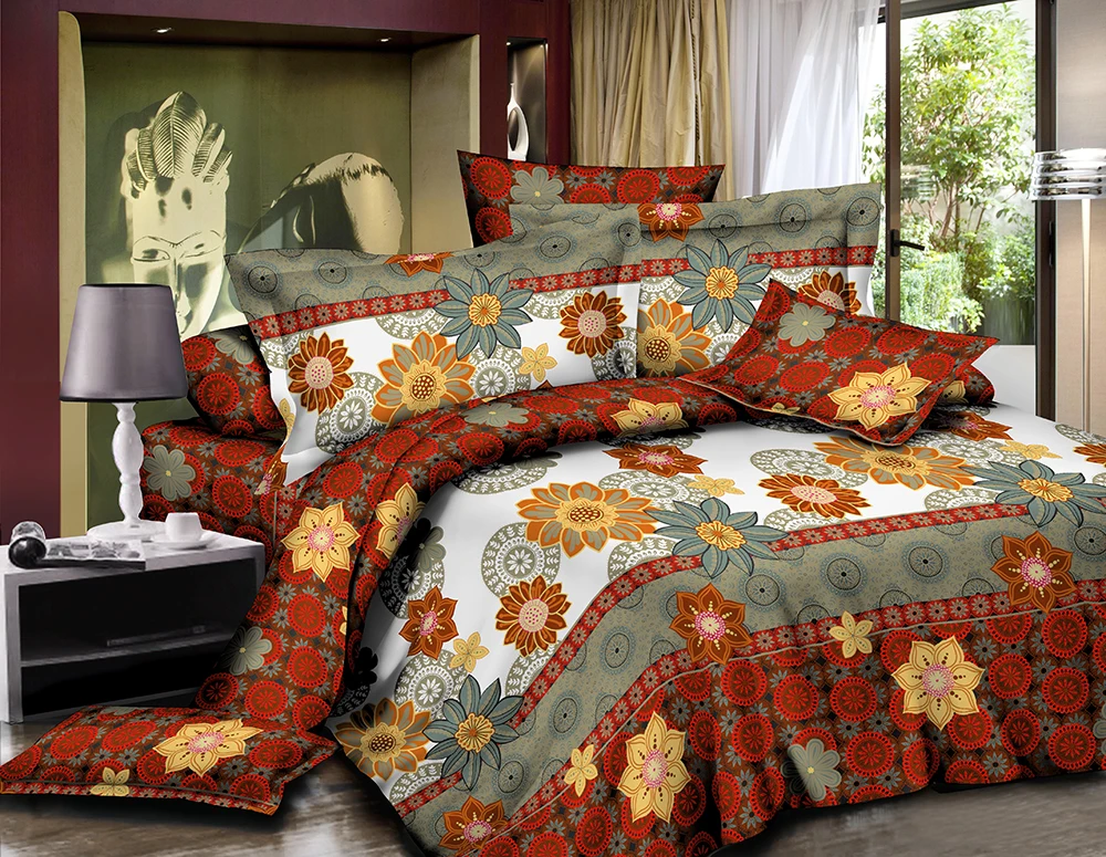 Factory delivery heap price 100% polyester microfiber disperse printing fabrics for bed sheet wholesale with own weaving factory