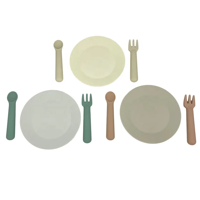 Factory New arrival Custom Silicone Baby Kitchen Cooking Toys Set silicone training education toys for Kids Toddler