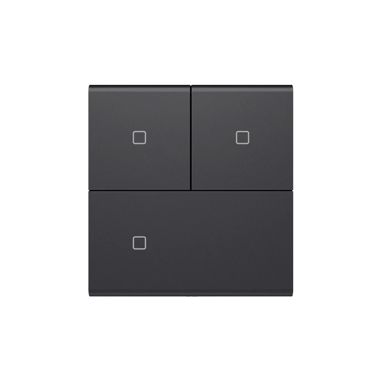 Tuya Smart Life APP Standard Zigbee 1/2/3/4 Gang Silver Black Hotel Smart Switch Mobile Phone Control Voice Control