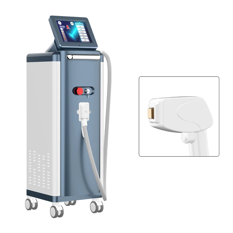 High intensity diode laser hair removal machine price 2 handle 3 wavelength laser beauty equipment
