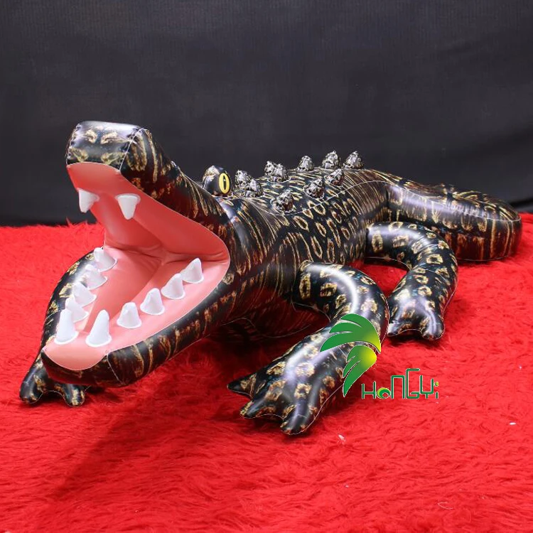 Realistic Inflatable Crocodile Inflatable Alligator Wild Animal Air Model Amusement Park Display