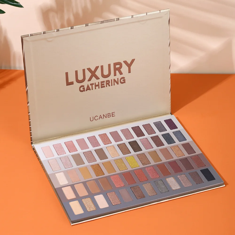 Luxury 60 colors eye shadow palette daily look makeup earth nude shimmer matte eye shadows for beginner eyeshade cosmetics