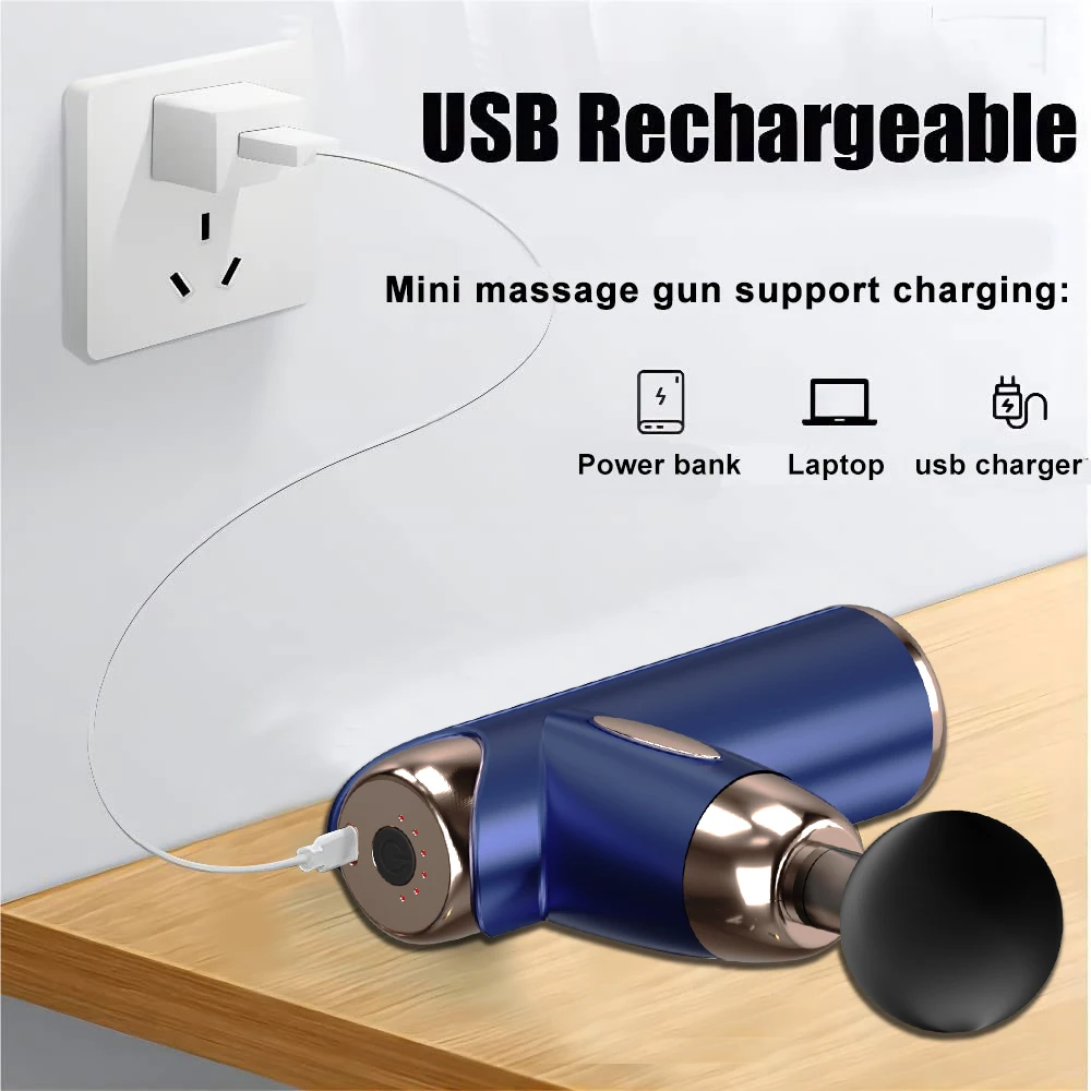 Percussion High Speed Muscle Deep Tissue Mini Massage Gun Muscle Relaxation Striker Fitness Gun Massage Gun