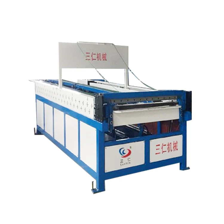 Automatic low carbon steel plate and galvanized plate rectangular pipe making machine square air duct production line 2