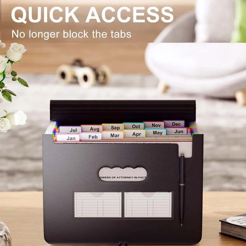 Custom Logo Cover A4 Size Rainbow 13And 25 Pockets File Organizer Folder New Arrival Expanding File Folder Office File Folder