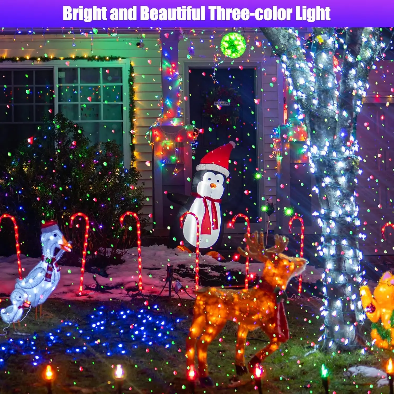 Садовые огни движущиеся лазерные рождественские RGB Firefly Star проектор