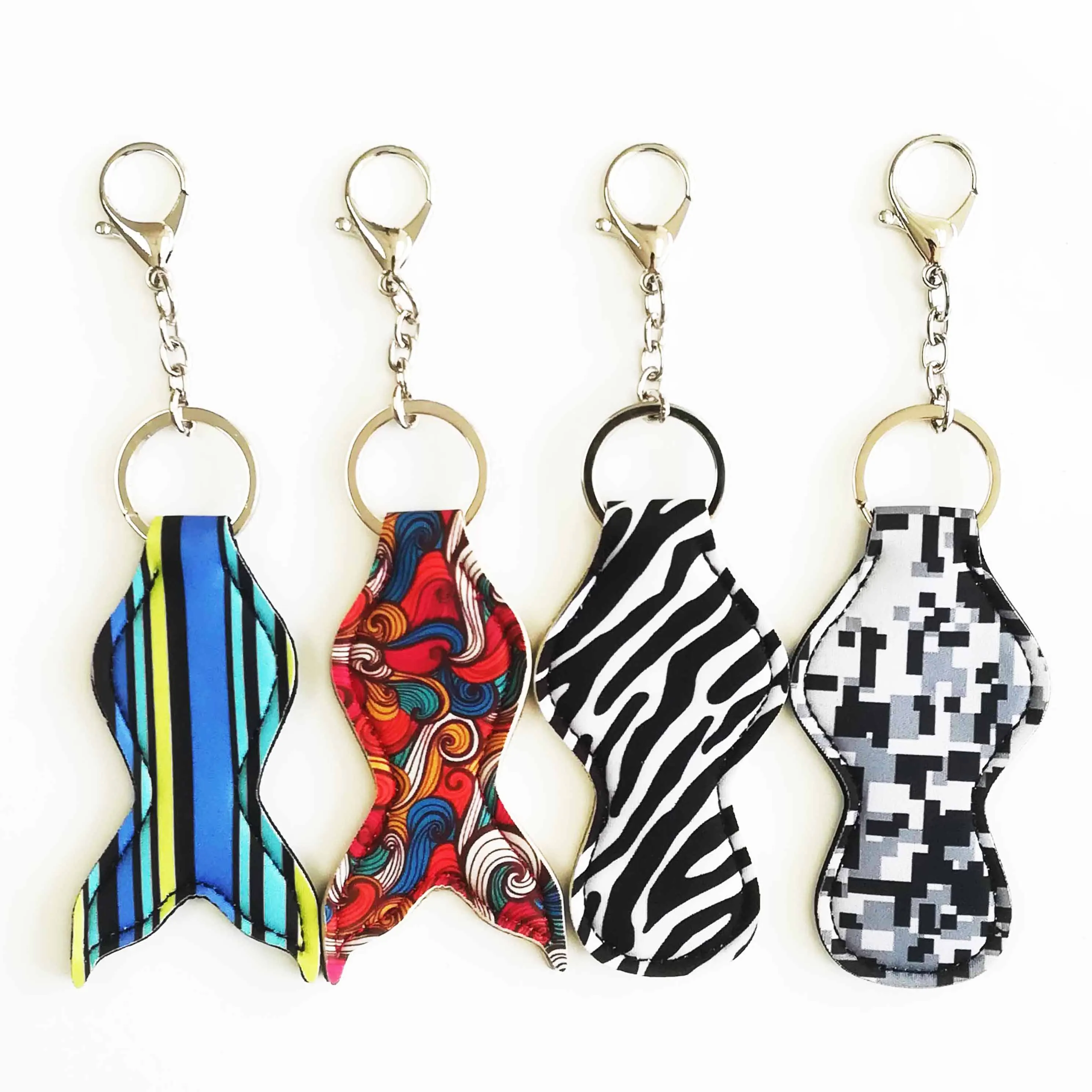 
Neoprene keychain supplier custom printing logo personalizados llaveros 