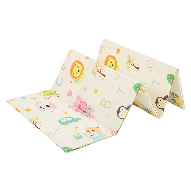 
New Design Playing carpet XPE folding large eco-friendly animal printing puzzle mat 