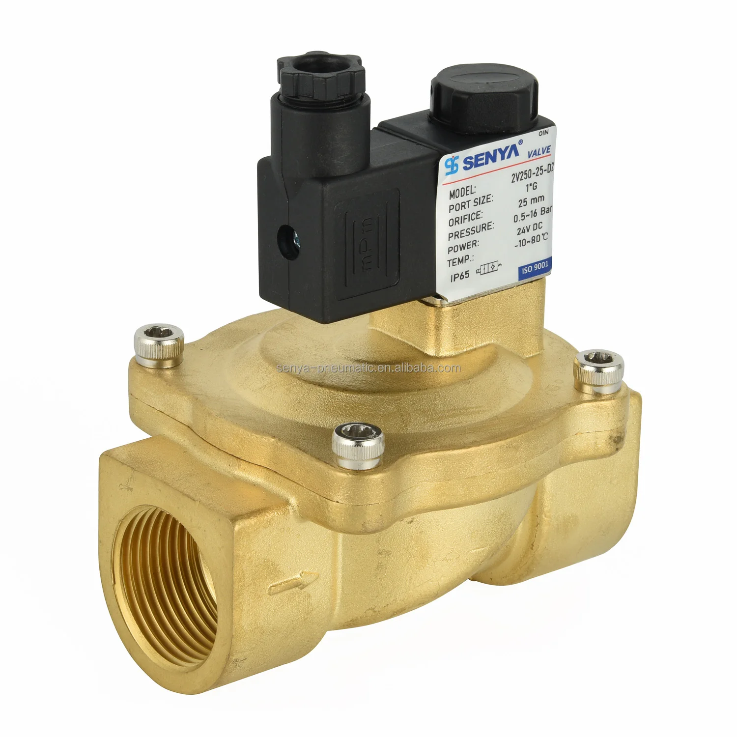OEM Service High Quality  2V Series 2/2 Ways Brass Water Solenoid Valve 12V 24V DC 110V 220V Normally Closed Solenoid Valve
