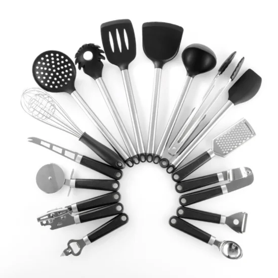 16-piece Exquisite Silicone Kitchen Utensil Set With Metal Handle Gardget Cookware Tableware Sets Kitchen Accessories