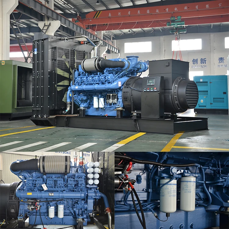 1500 kva generator price 1200kw mega power generator with Yuchai YC12VC2070-D31