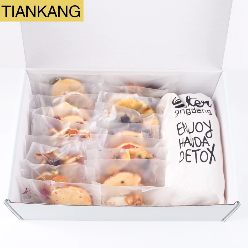 2022 Gift Box Slimming Mixed Real Flavor Natural Herbal Dried Fruit Slice Sachet Lemon Orange Strawberry Slice Fruit Tea Pouch