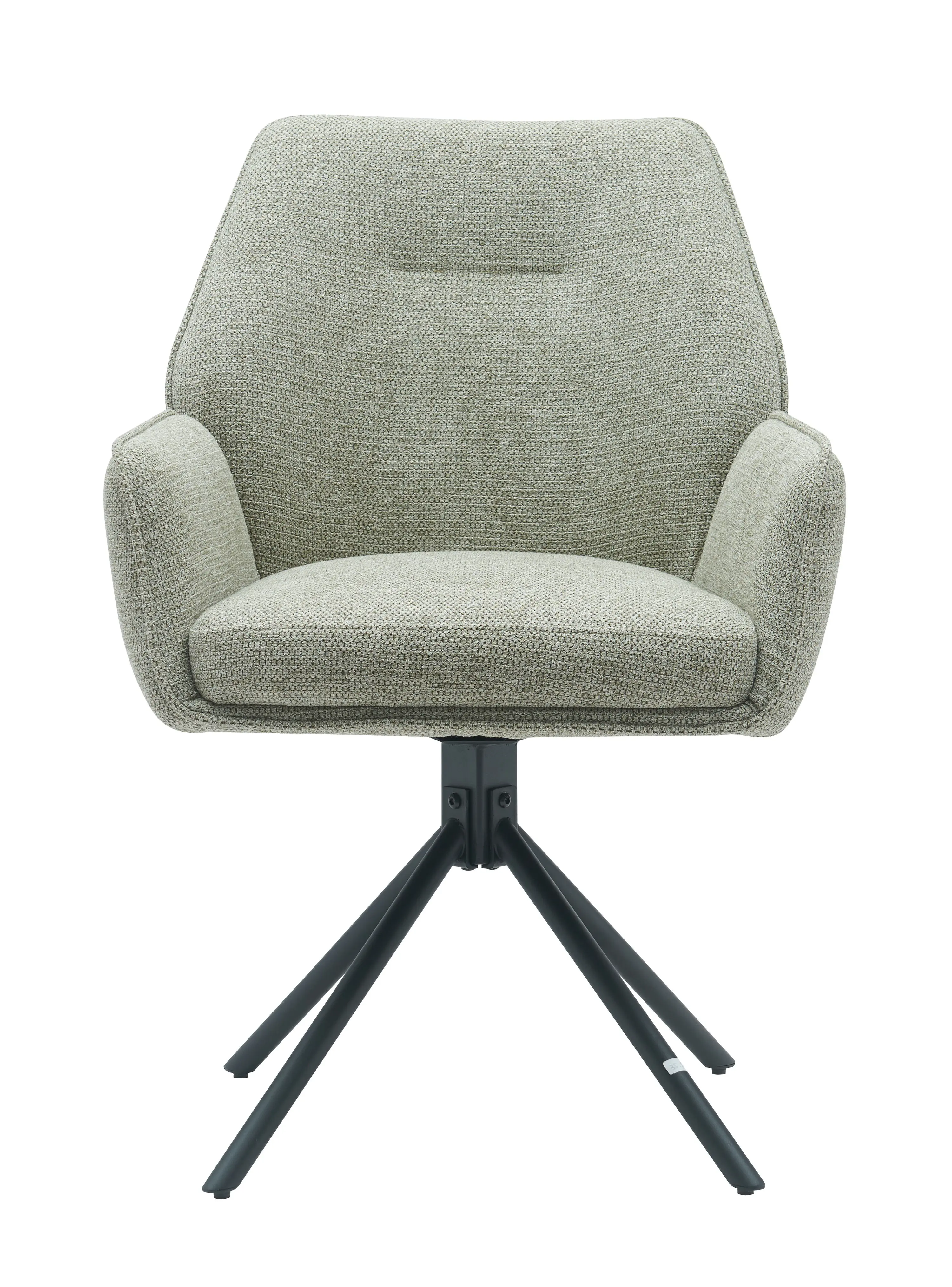 Modern Design Teddy Velvet Dining Chair with Swivel Base Soft Seat and Arms PC Material for School or Restaurant Use