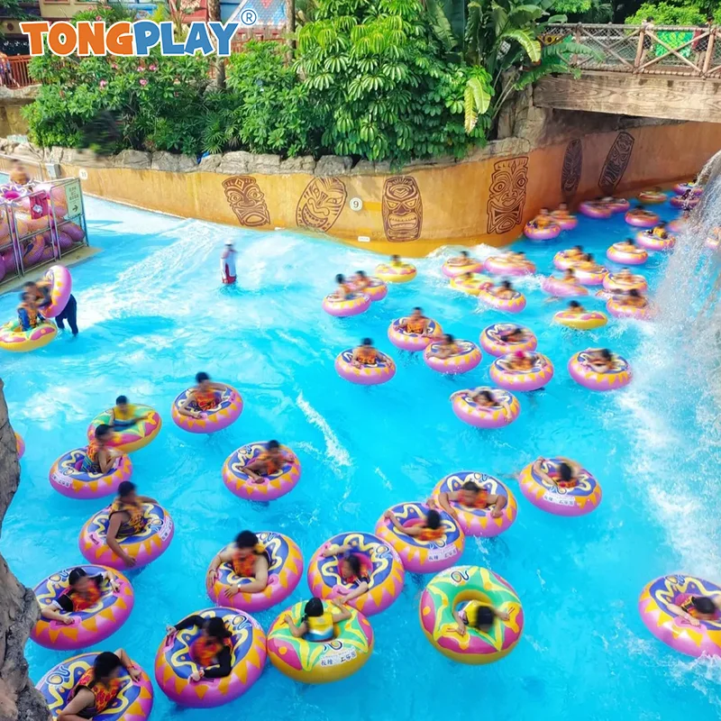 Water Park Equipment Water Play Equipment Wave Pool Machine Lazy River Equipment WIth Push Pump Lazy River Machine