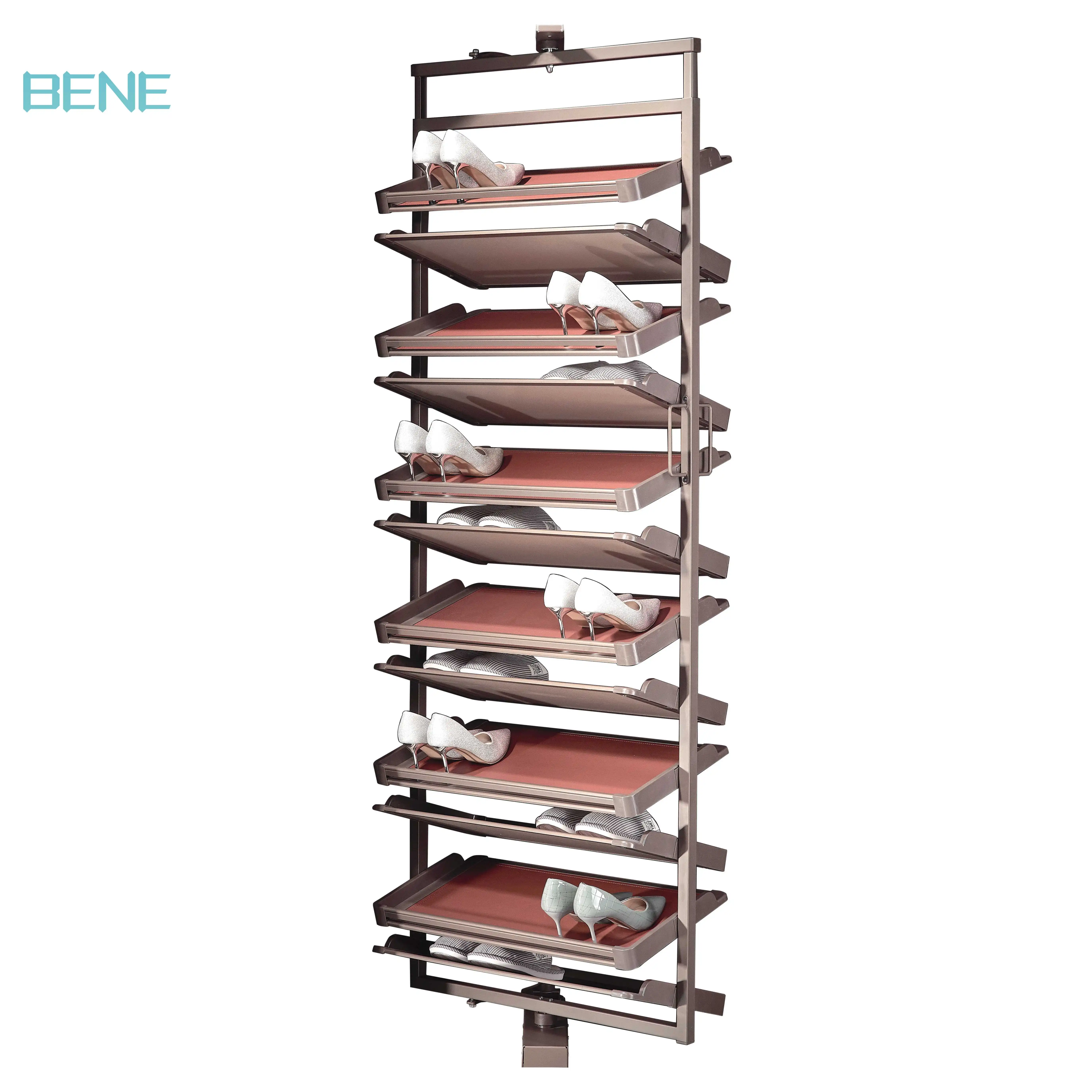 High Quality Custom Wholesale stainless steel shoe rack retail for room