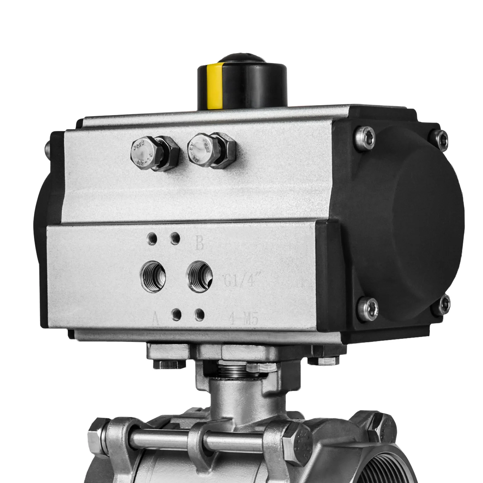 COVNA Full bore Double Acting Single Acting Stainless Steel welded ball valve with spring pneumatic actuator