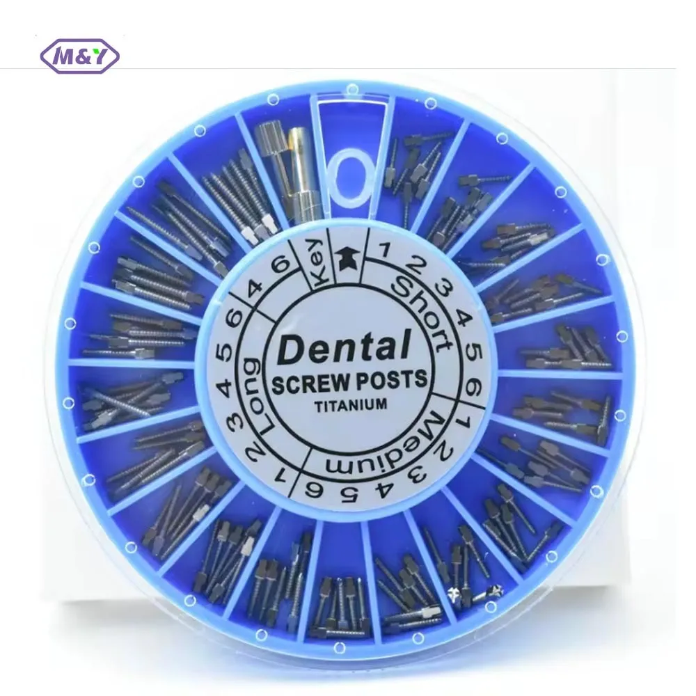 Dental For Dentist Tool Dentistry Treatment Implant Titanium Niti Screw Post 120PCS 2key Supplies Materials
