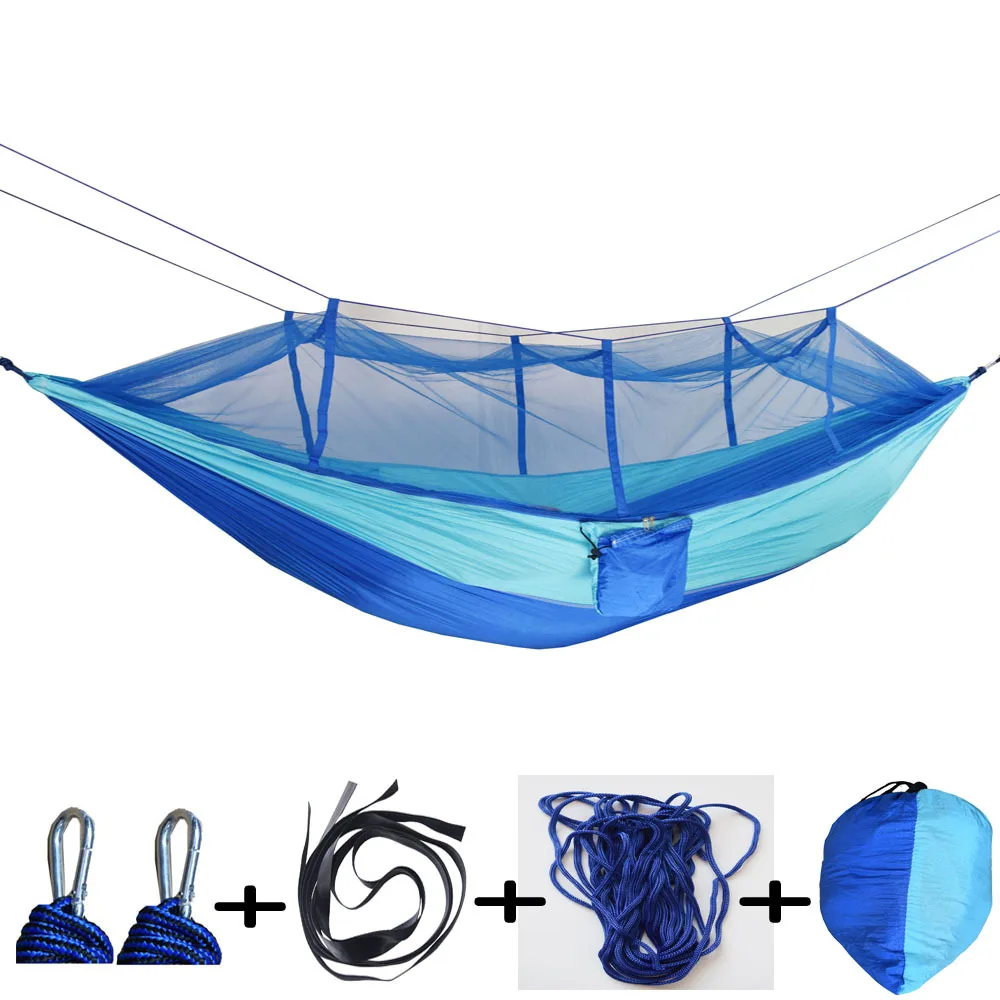 New Camping Hammock with Mosquito Net Outdoor Hiking Traveling Hammock Tent