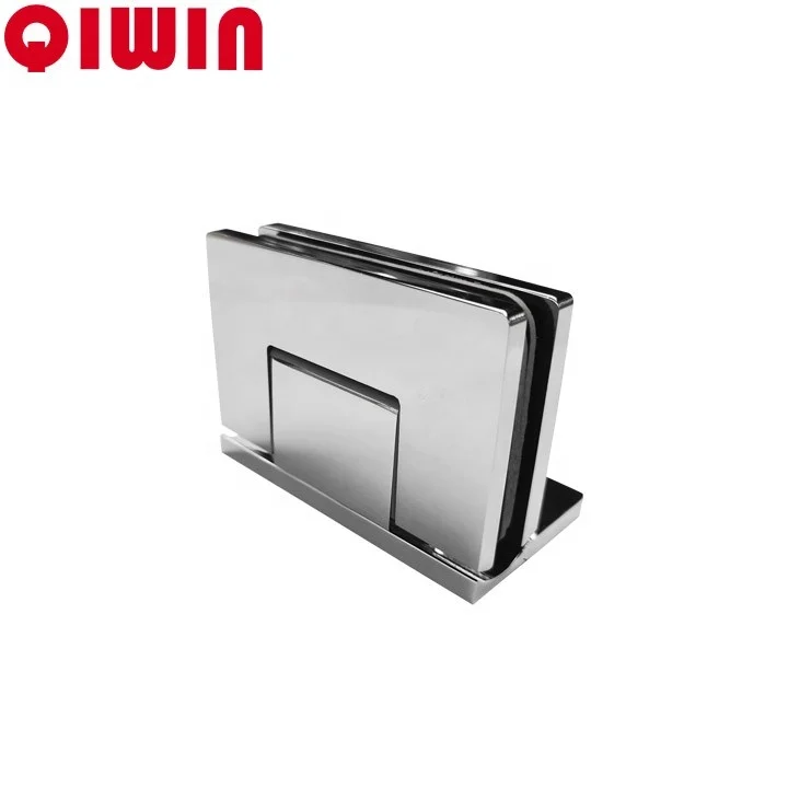 QIWIN new style Invisible Screw Wall Mount Frameless Shower door hardware Brass Shower Door Glass Hinge (1600542528390)